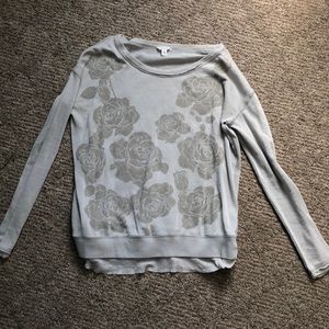 Flower grey long sleeve